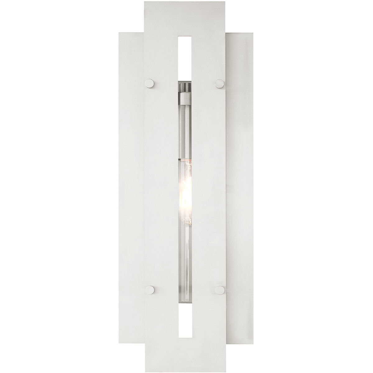 Utrecht 1 Light 22 inch Brushed Nickel Accents Outdoor Wall Lantern