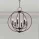 Milania 6 Light 25 inch Bronze Chandelier Ceiling Light