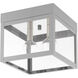 Nyack 2 Light 8 inch Nordic Gray Outdoor Ceiling Mount