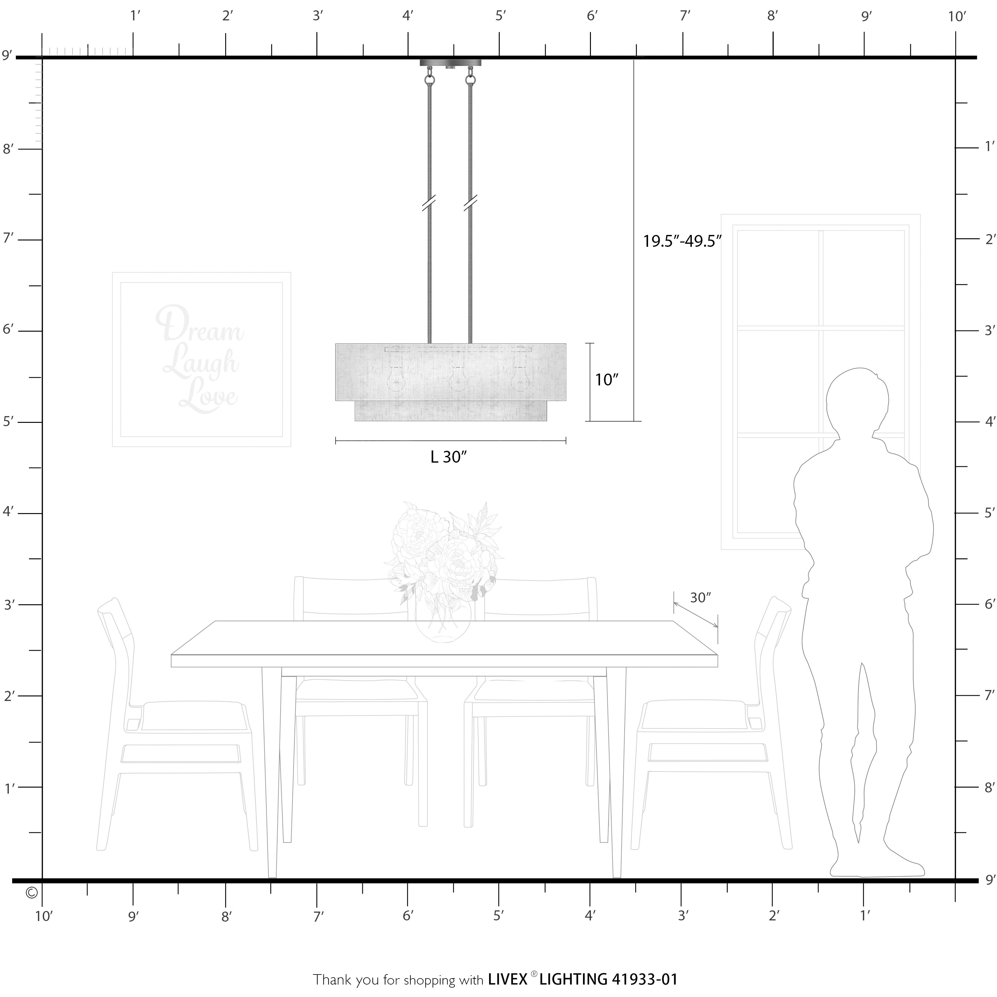 Manorwood 3 Light 30 inch Antique Brass Linear Chandelier Ceiling Light, Medium