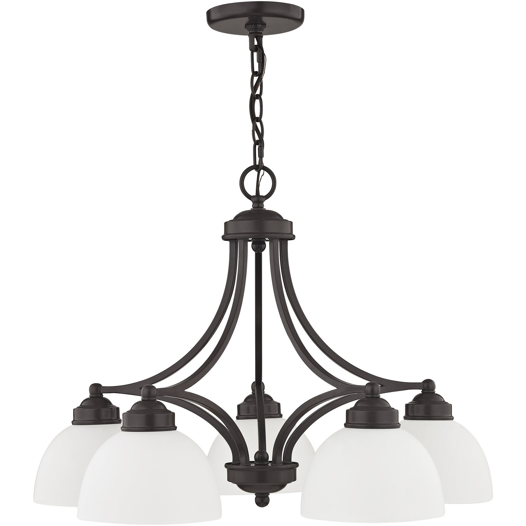 Somerset 5 Light 25 inch English Bronze Dinette Chandelier Ceiling Light