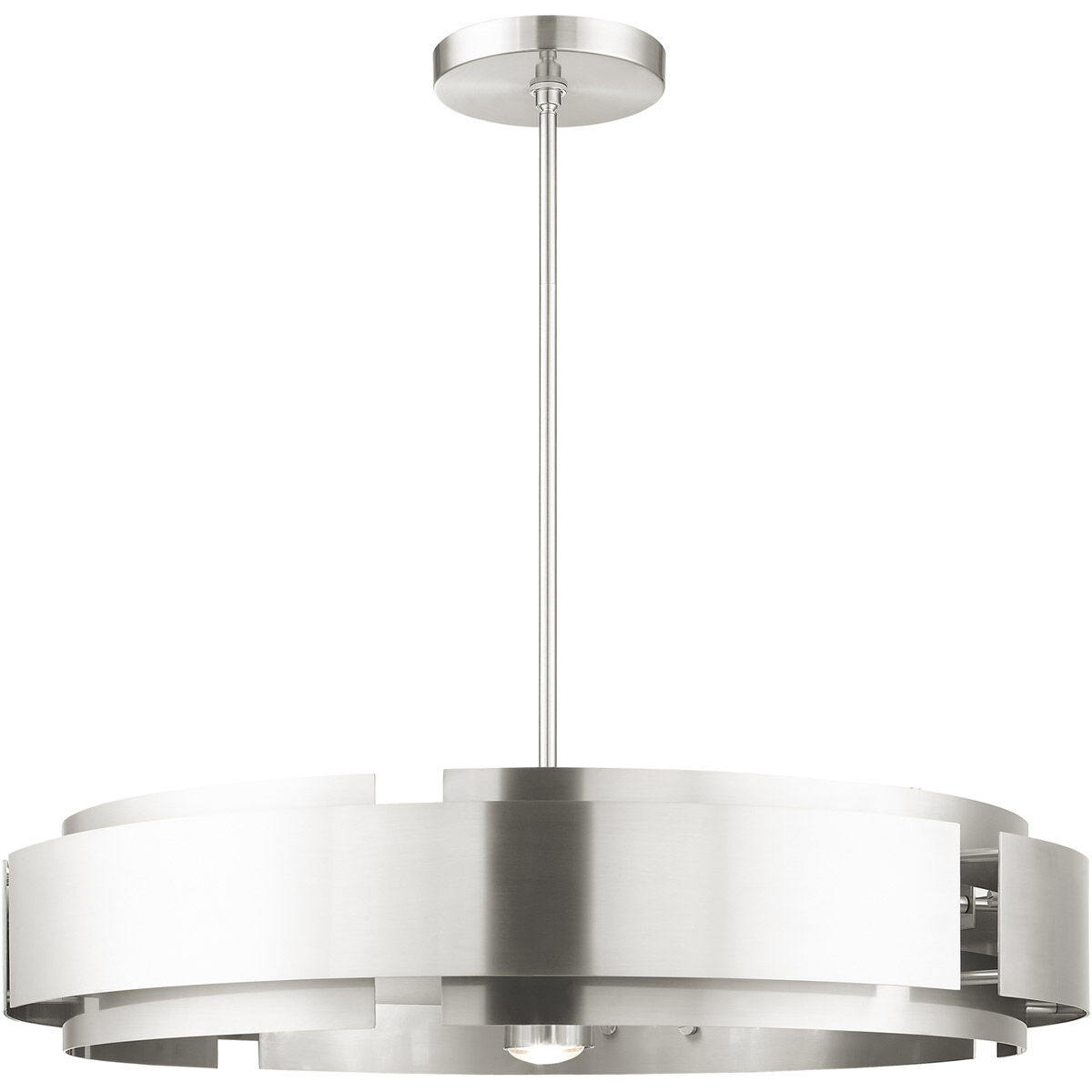 Varick 7 Light 34 inch Brushed Nickel Pendant Chandelier Ceiling Light