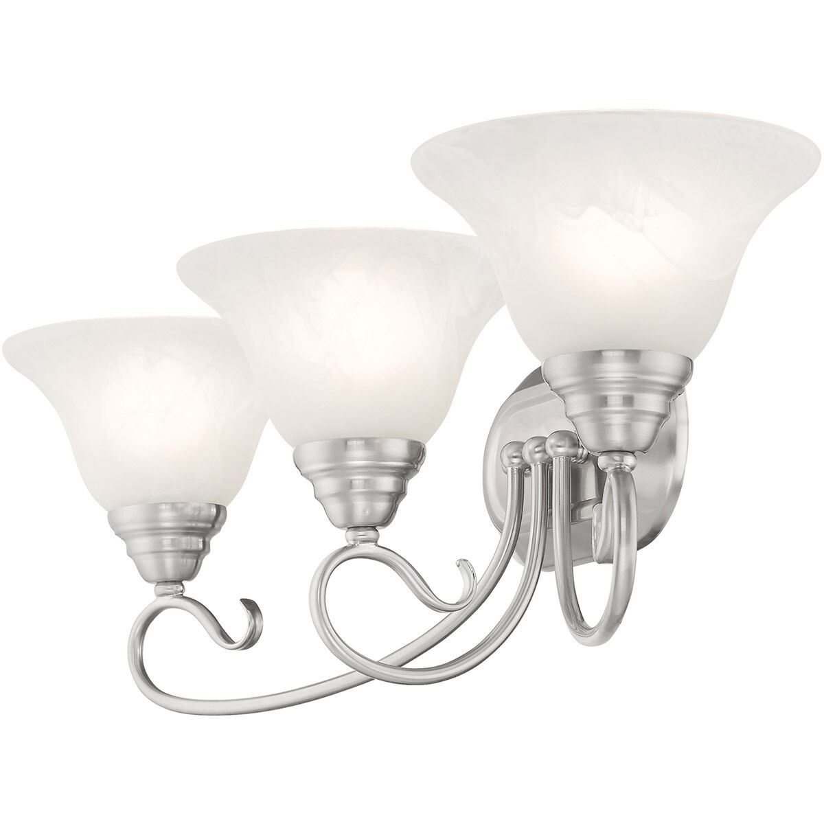 Coronado 3 Light 27 inch Brushed Nickel Bath Vanity Wall Light