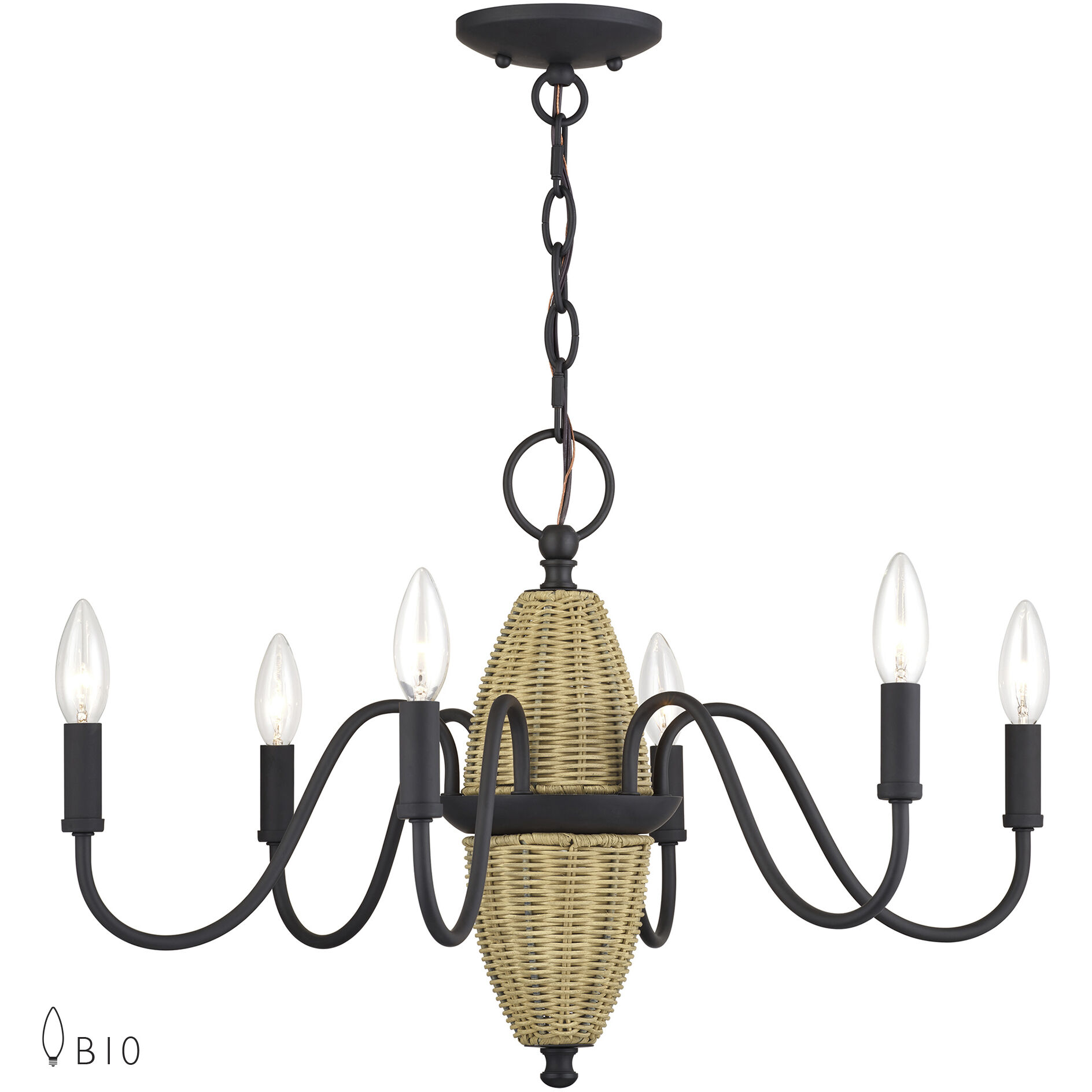 Laurelin 6 Light 24 inch Bronze Chandelier Ceiling Light