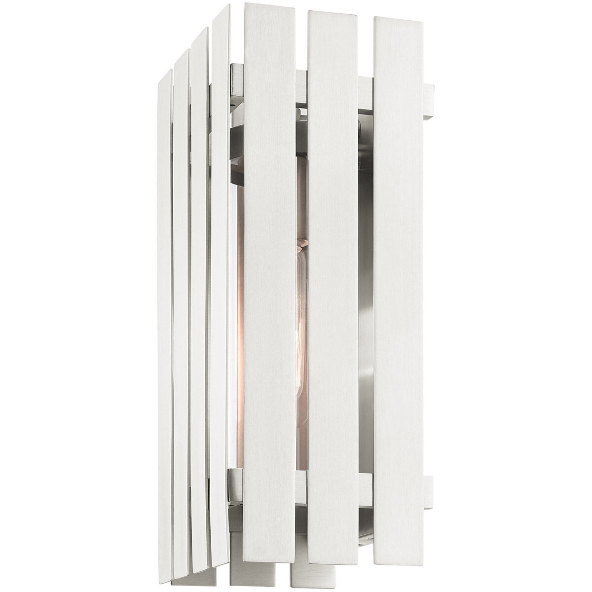 Greenwich 1 Light 13 inch Brushed Nickel Outdoor Wall Lantern