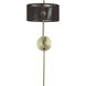 Acordia 17 inch 40 watt Antique Brass Swing Arm Wall Lamp Wall Light