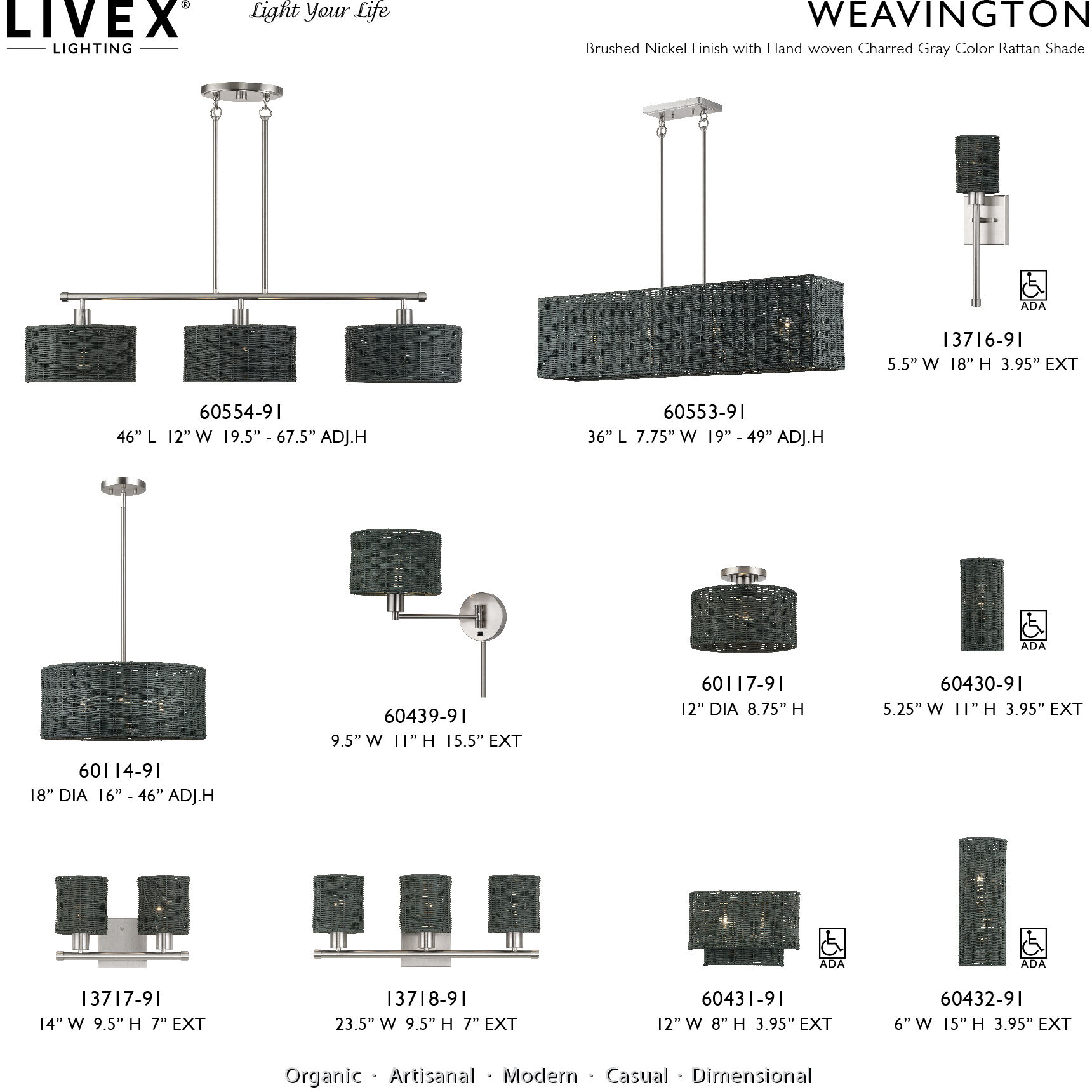 Weavington Wall Sconce Wall Light, Single