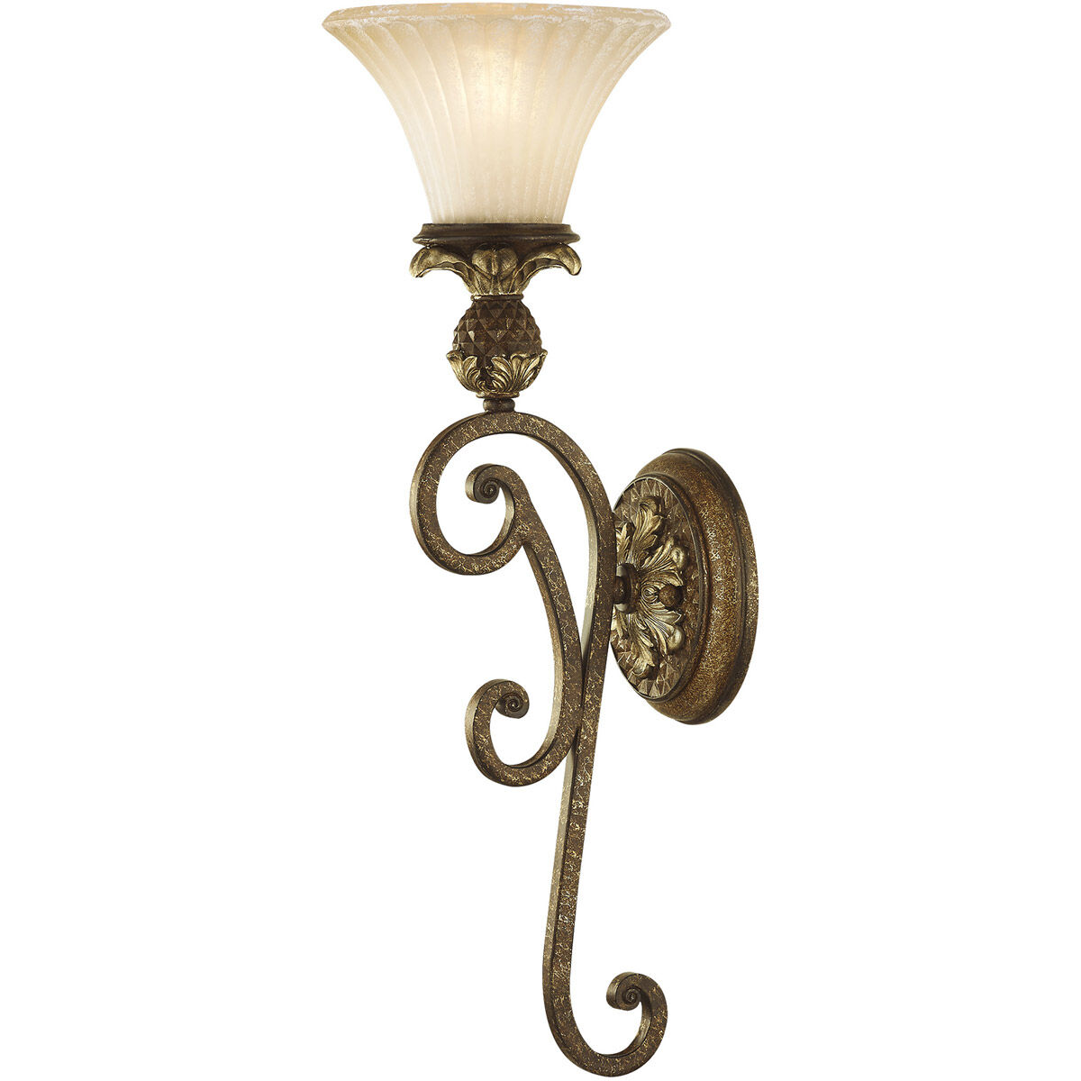 Savannah 1 Light 7 inch Venetian Patina Wall Sconce Wall Light