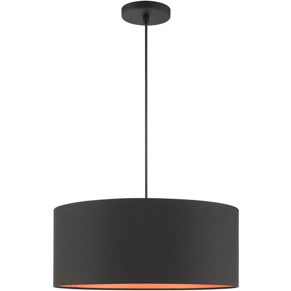 Sentosa 3 Light 18 inch Black Pendant Ceiling Light