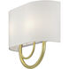 Stratton 2 Light 13 inch Soft Gold ADA Wall Sconce Wall Light