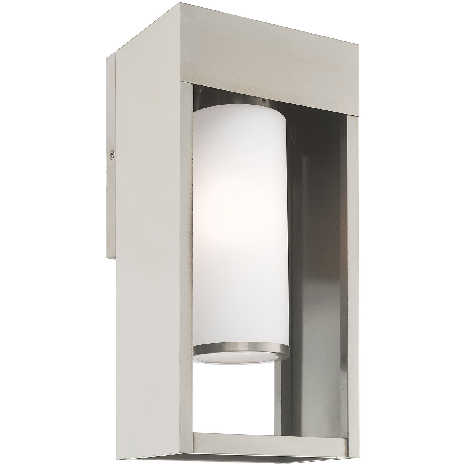 Bleecker 1 Light 17 inch Brushed Nickel Outdoor Wall Lantern