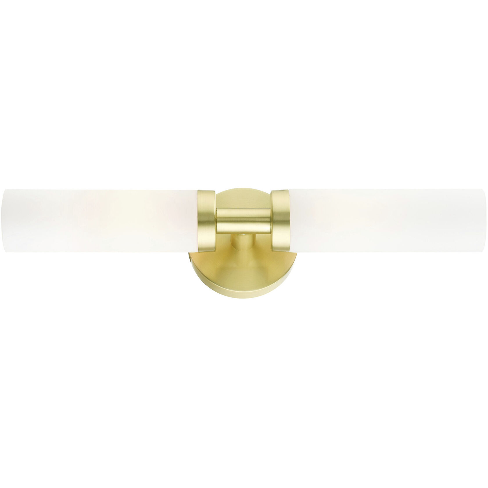 Aero 2 Light 18 inch Satin Brass ADA Vanity Sconce Wall Light