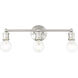 Lansdale 3 Light 20 inch Brushed Nickel Vanity Sconce Wall Light