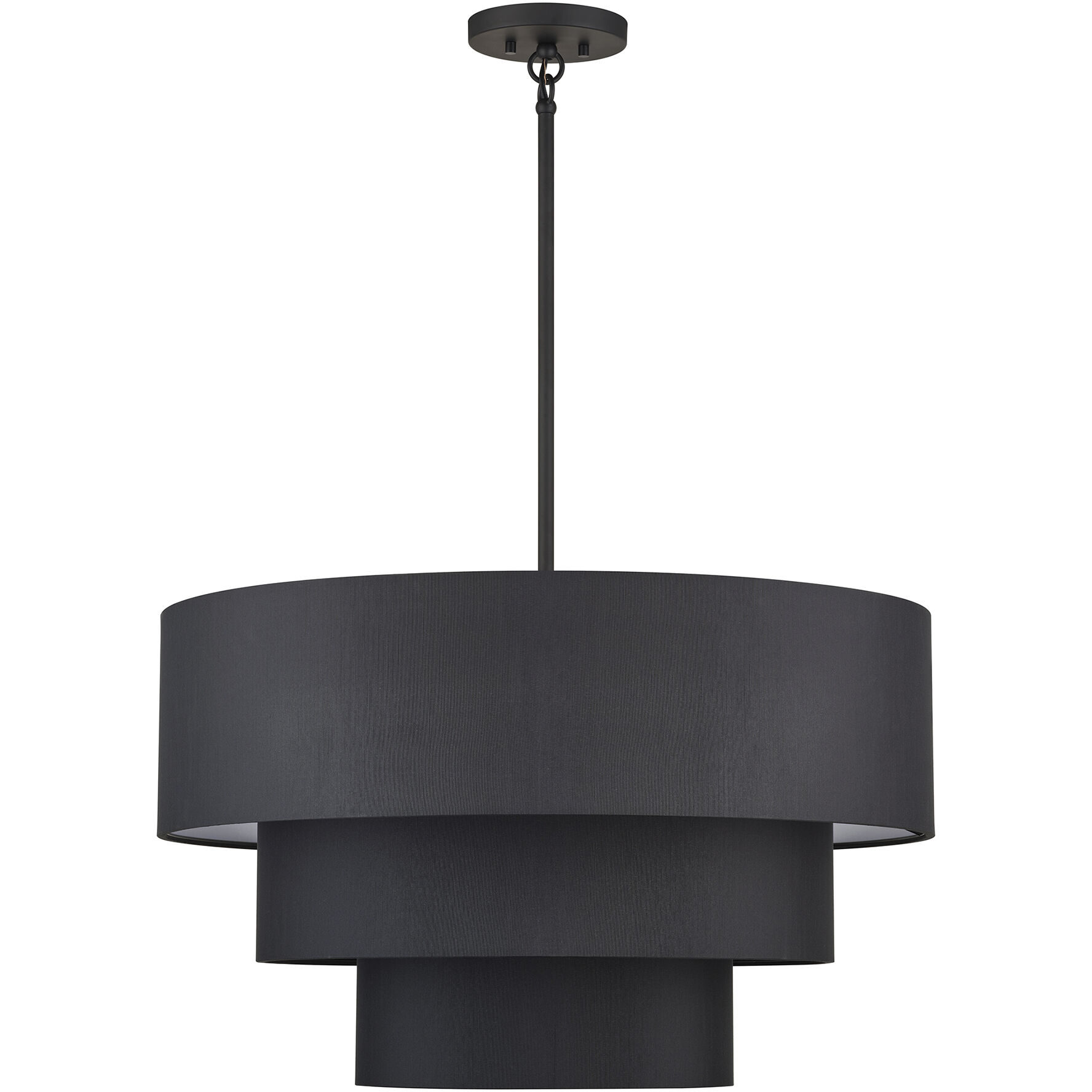 Bainbridge 5 Light 28 inch Black Pendant Chandelier Ceiling Light, Medium