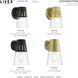 Covington 1 Light 7 inch Black with Soft Gold Finish Accents Outdoor Medium Wall Lantern Wall Light, Medium