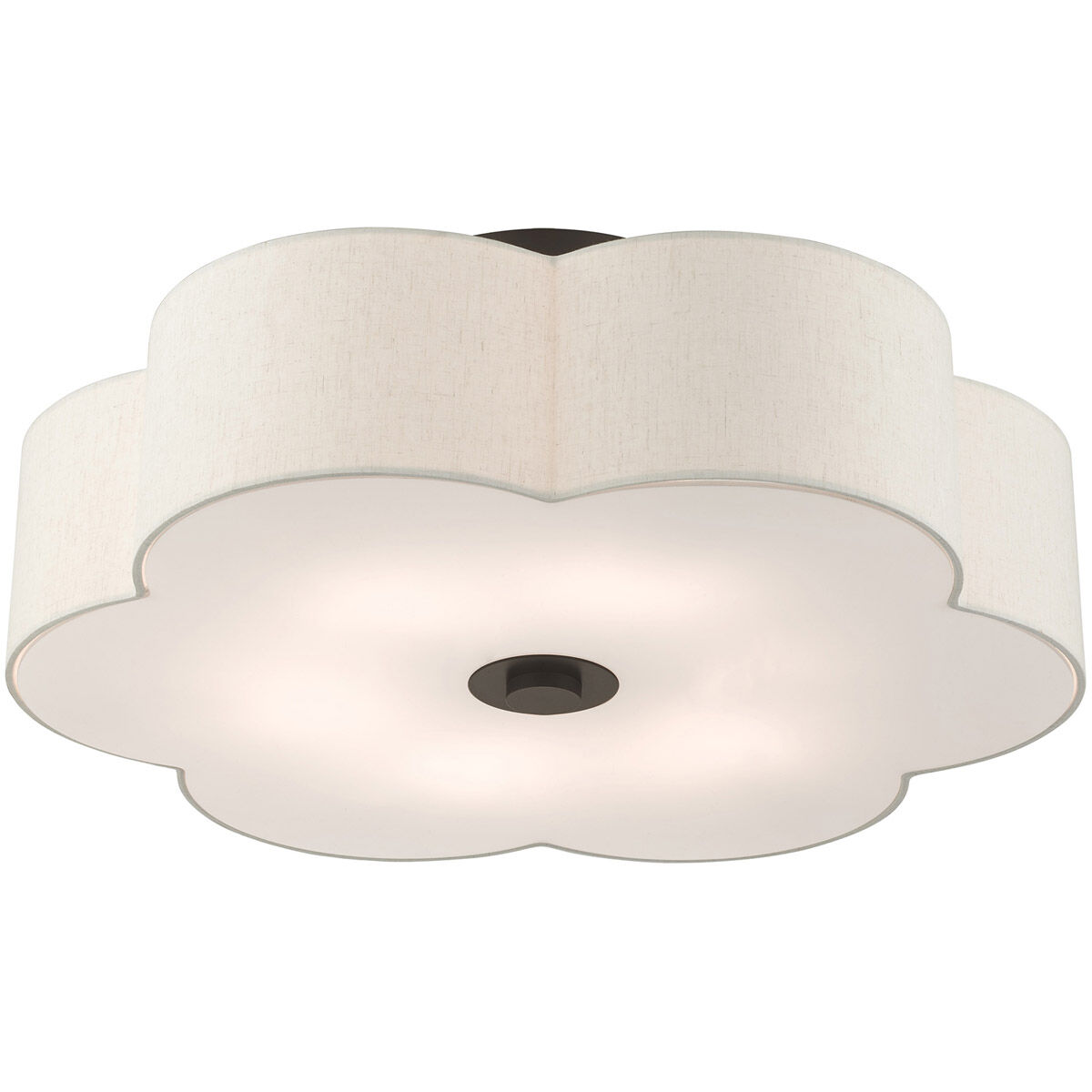 Solstice 6 Light 28 inch English Bronze Semi Flush Ceiling Light