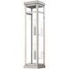 Hopewell 2 Light 22 inch Brushed Nickel Outdoor Wall Lantern