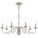 Windsor 7 Light 28 inch Brushed Nickel Chandelier Ceiling Light