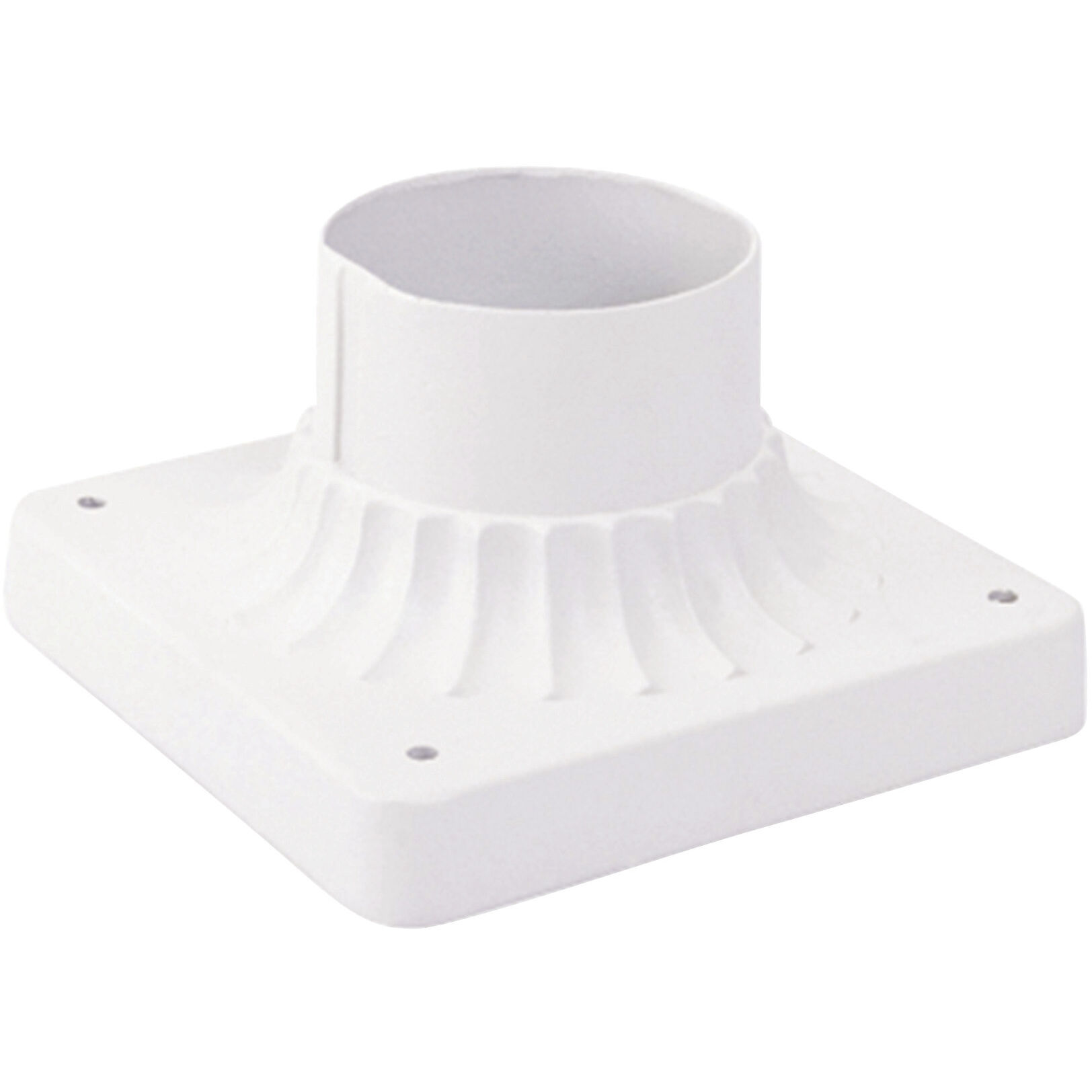 Allison 6 inch Textured White Outdoor Pier Mount Adapter