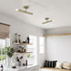 Copenhagen 2 Light 5.13 inch Antique Brass Semi-Flush Ceiling Light