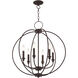 Milania 6 Light 25 inch Bronze Chandelier Ceiling Light