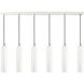 Ardmore 6 Light 44 inch Shiny White Finish Linear Pendant Ceiling Light