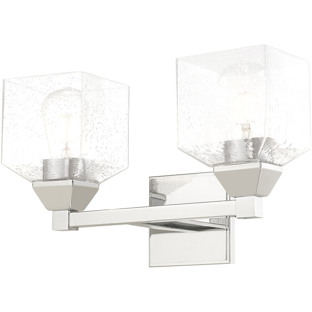 Aragon 2 Light 15 inch Polished Chrome Bath Vanity Wall Light