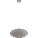 Dublin 1 Light 16 inch Nordic Gray with Brushed Nickel Accents Pendant Ceiling Light