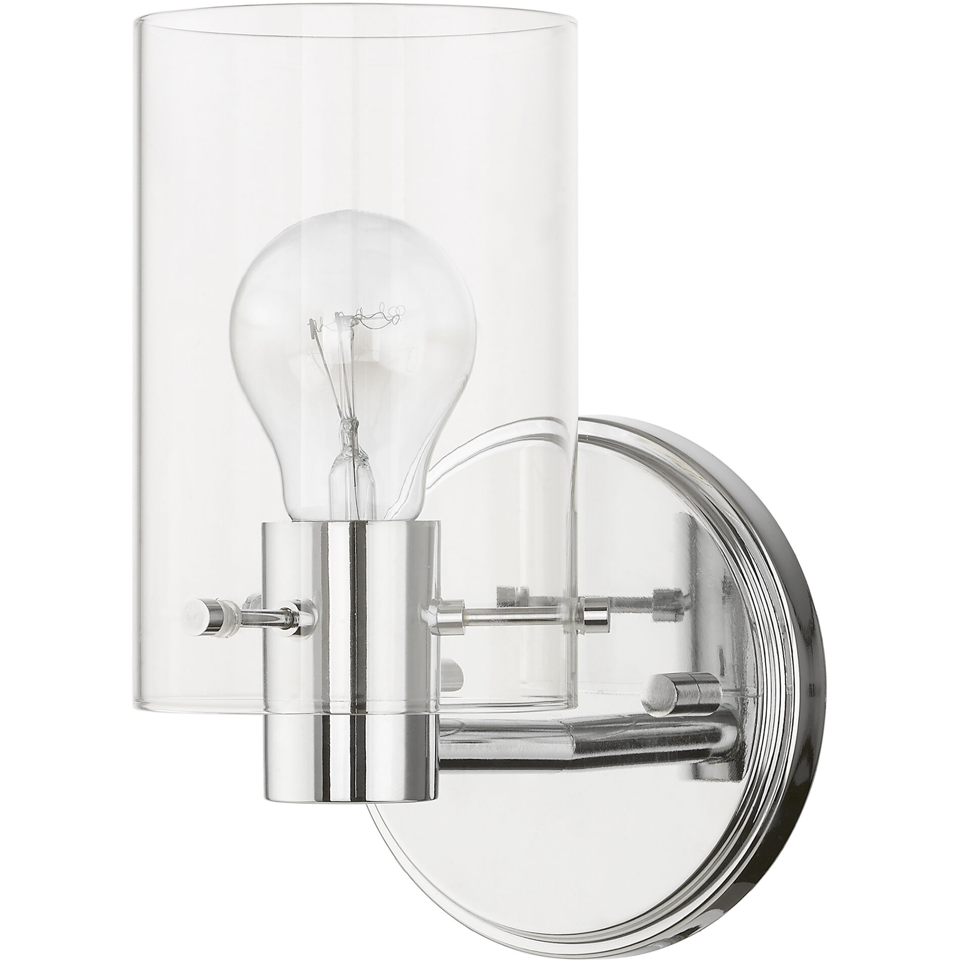 Munich 1 Light 5 inch Polished Chrome Single Sconce Wall Light, Single