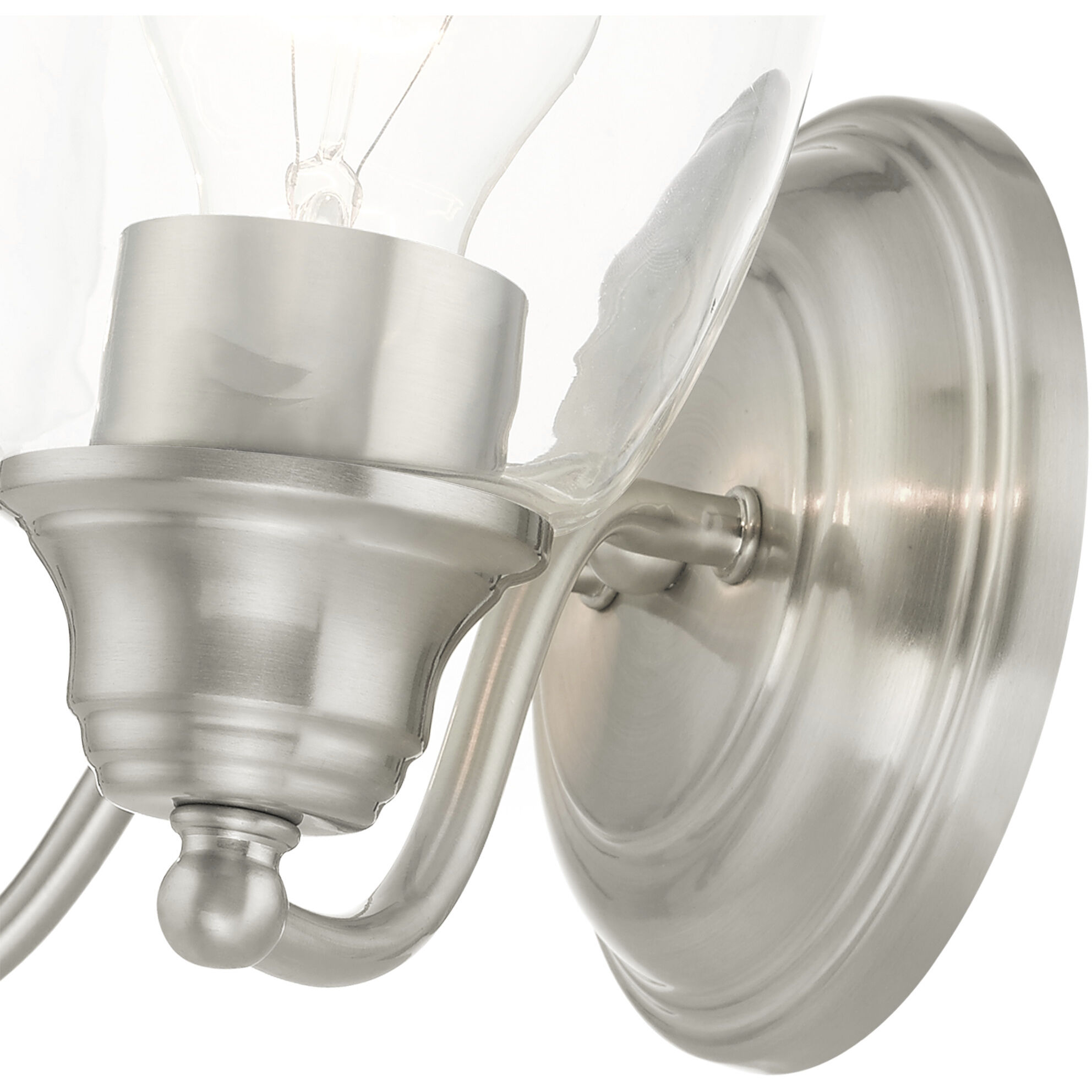 Montgomery 2 Light 14 inch Brushed Nickel Vanity Sconce Wall Light