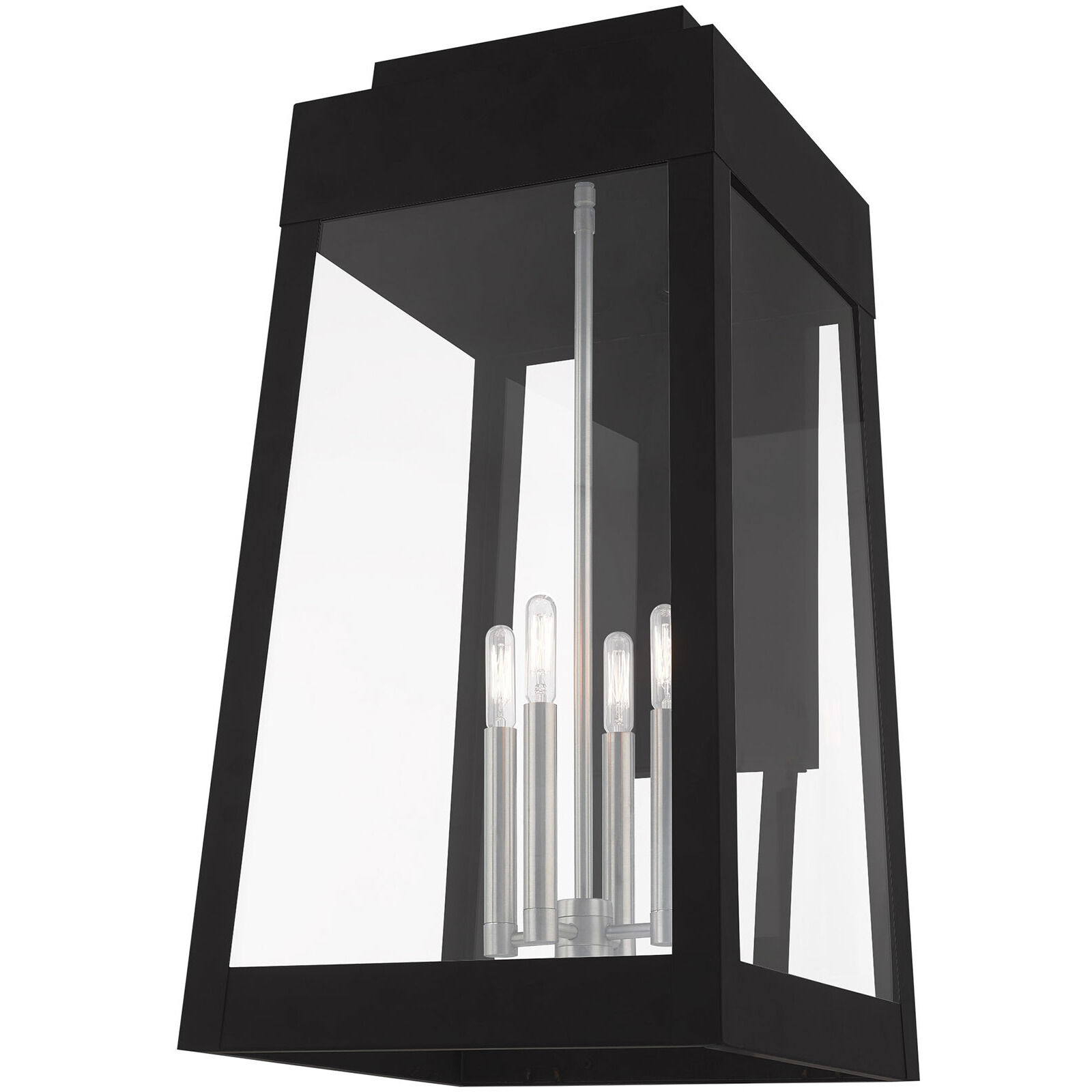 Oslo 4 Light 26 inch Black Outdoor Wall Lantern