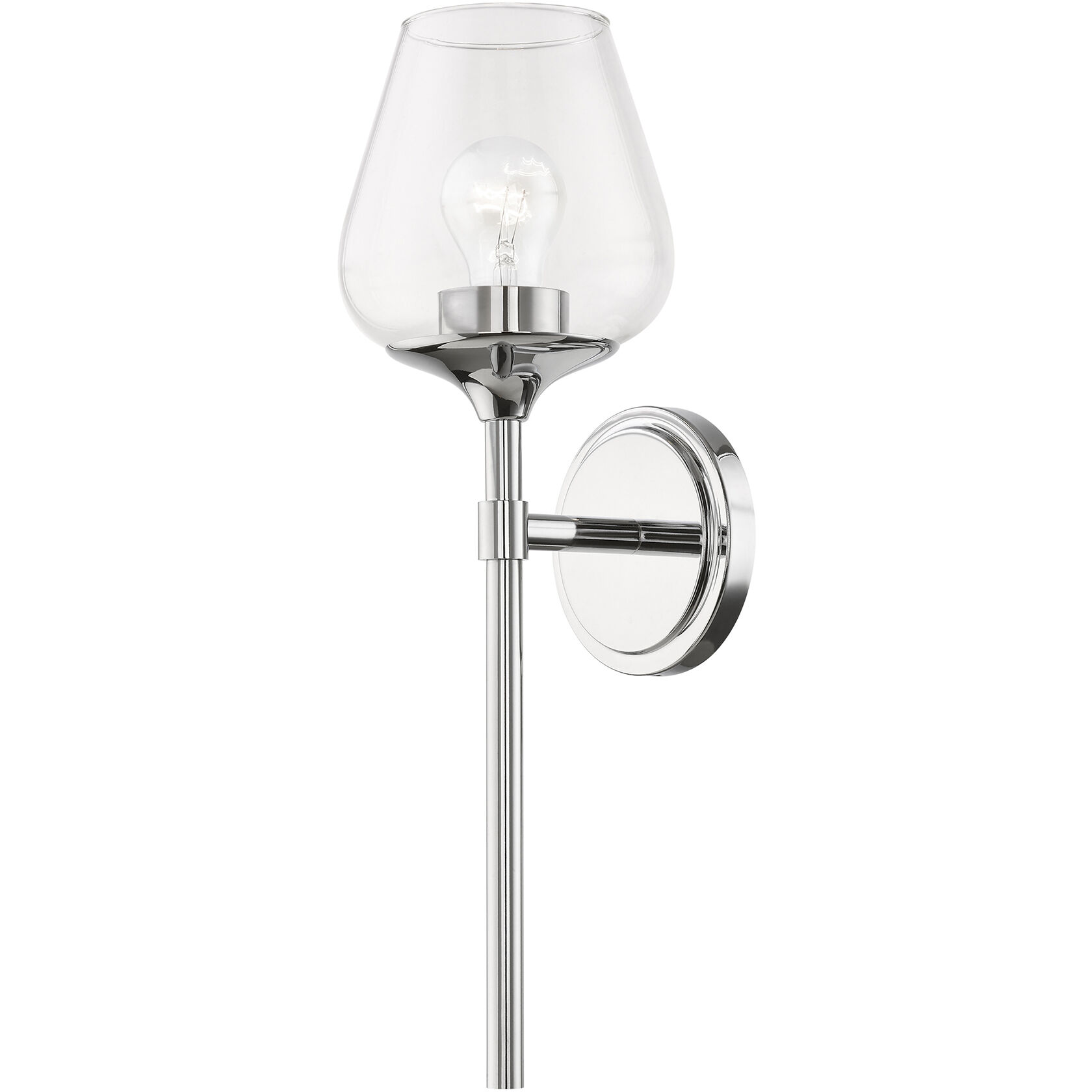 Willow 1 Light 6 inch Polished Chrome Vanity Sconce Wall Light