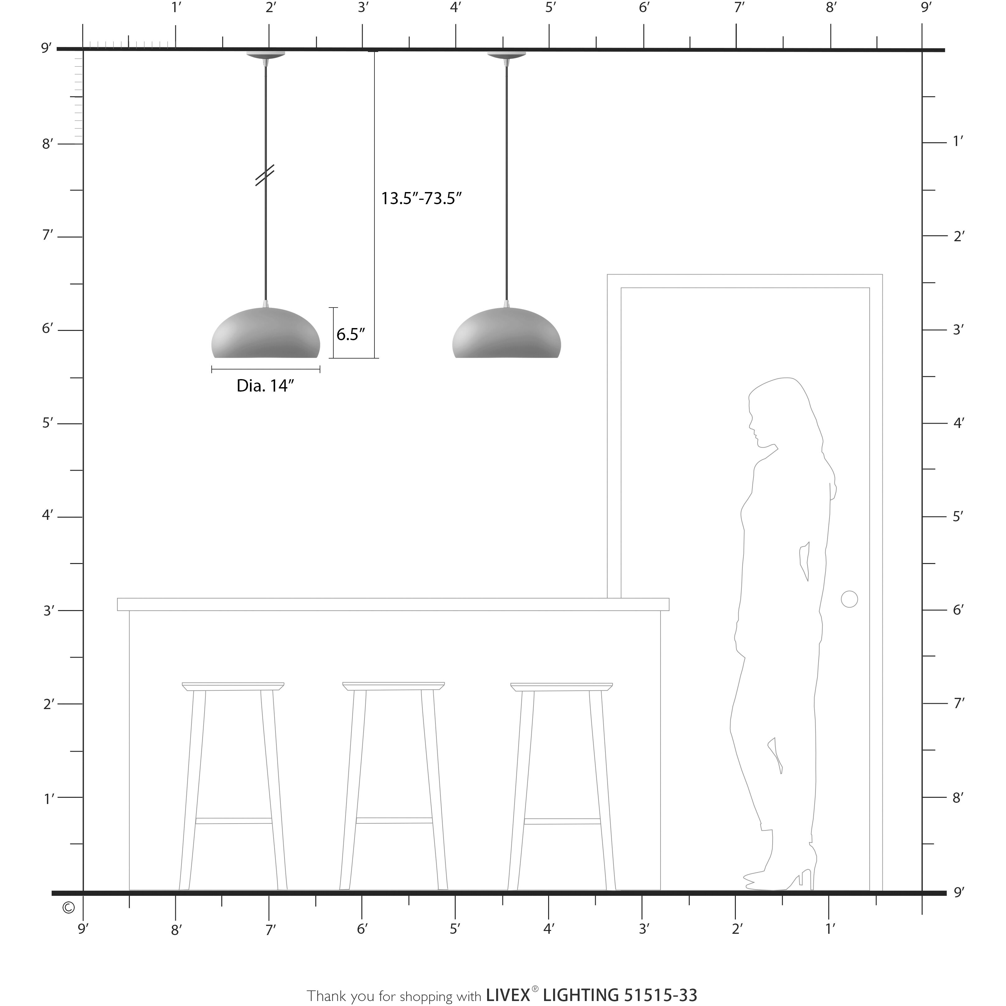 Domma 1 Light 14 inch Soft Gold with Polished Brass Accents Pendant Ceiling Light