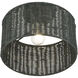 Weavington 1 Light 12 inch Black Medium Semi-Flush Ceiling Light, Medium