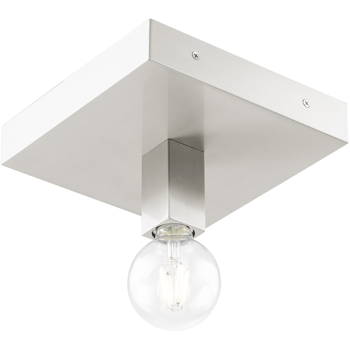 Solna 1 Light 9 inch Brushed Nickel Flush Mount Ceiling Light