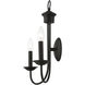 Estate 2 Light 14 inch Black Double Sconce Wall Light