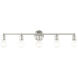 Lansdale 5 Light 34 inch Brushed Nickel Vanity Sconce Wall Light