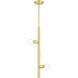 Bannister 3 Light 6 inch Satin Brass Pendant Ceiling Light
