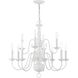 Williamsburg 12 Light 26 inch White Chandelier Ceiling Light