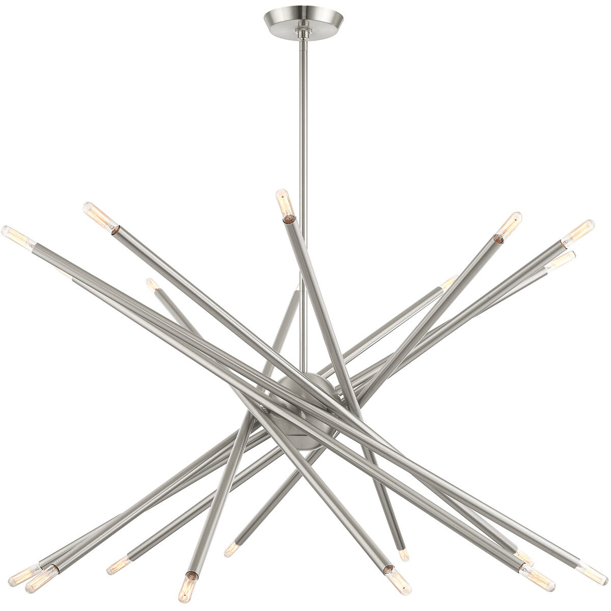 Soho 20 Light 38 inch Brushed Nickel Chandelier Ceiling Light