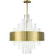 Orenburg 14 Light 35 inch Natural Brass Large Pendant Chandelier Ceiling Light