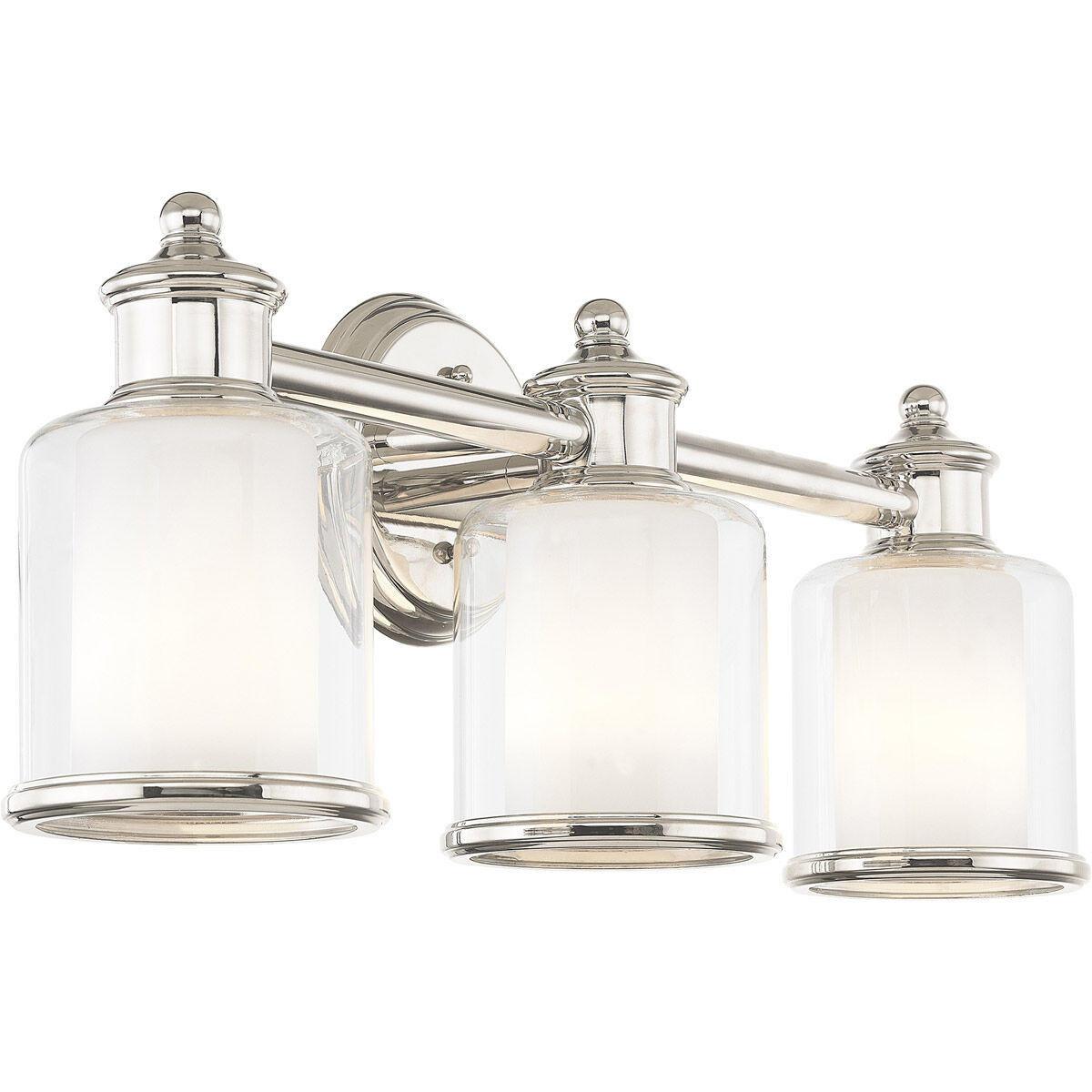 Middlebush 3 Light 24 inch Polished Nickel Bath Vanity Wall Light