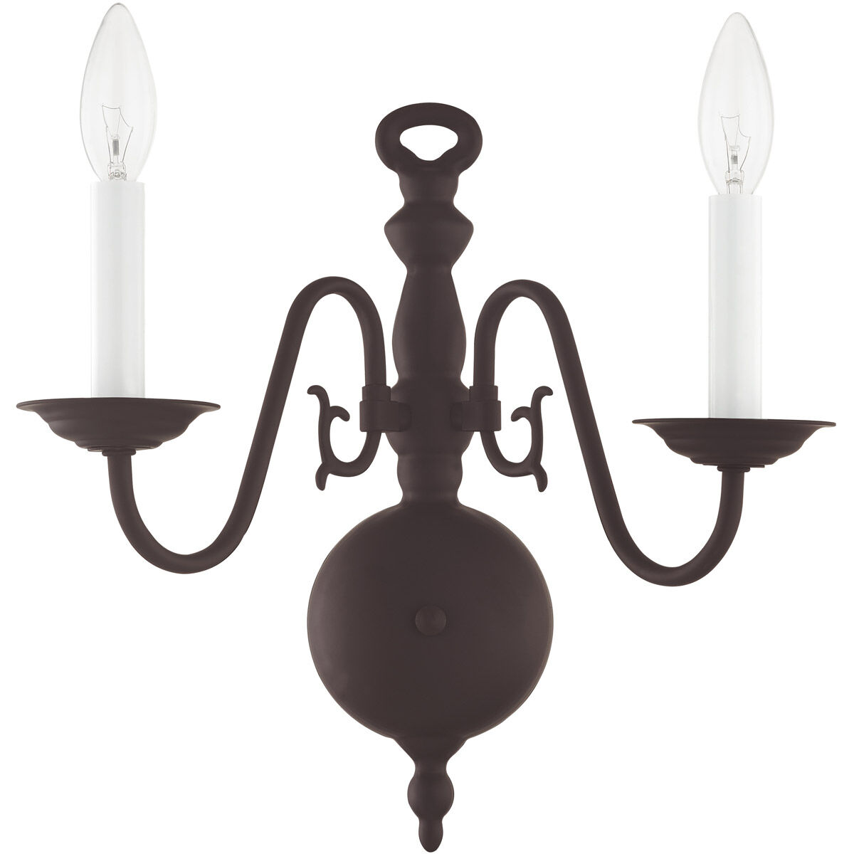 Williamsburgh 2 Light 13 inch Bronze Wall Sconce Wall Light