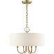 Blossom 4 Light 18 inch Antique Brass Pendant Chandelier Ceiling Light