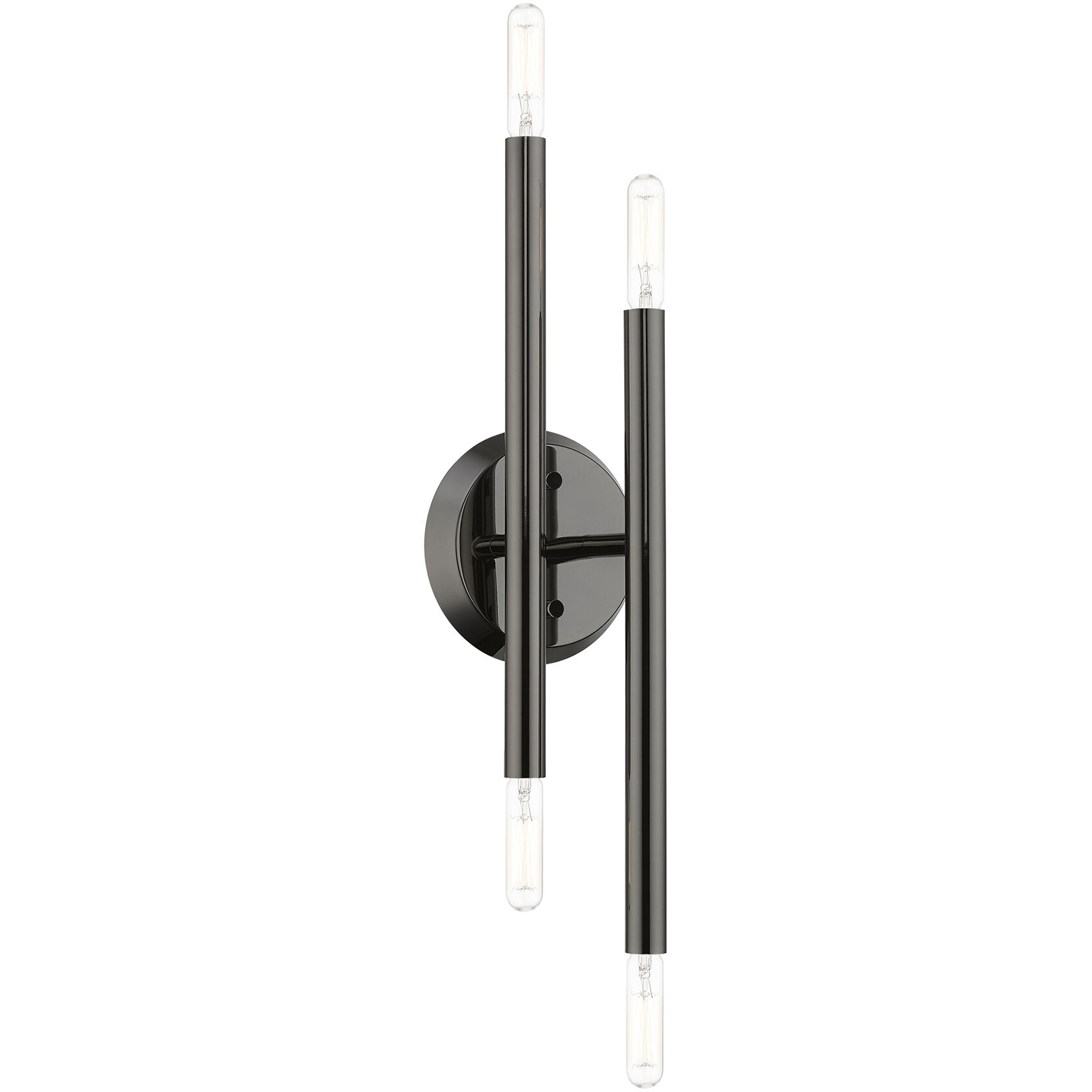 Soho 4 Light 5 inch Black Chrome ADA Sconce Wall Light