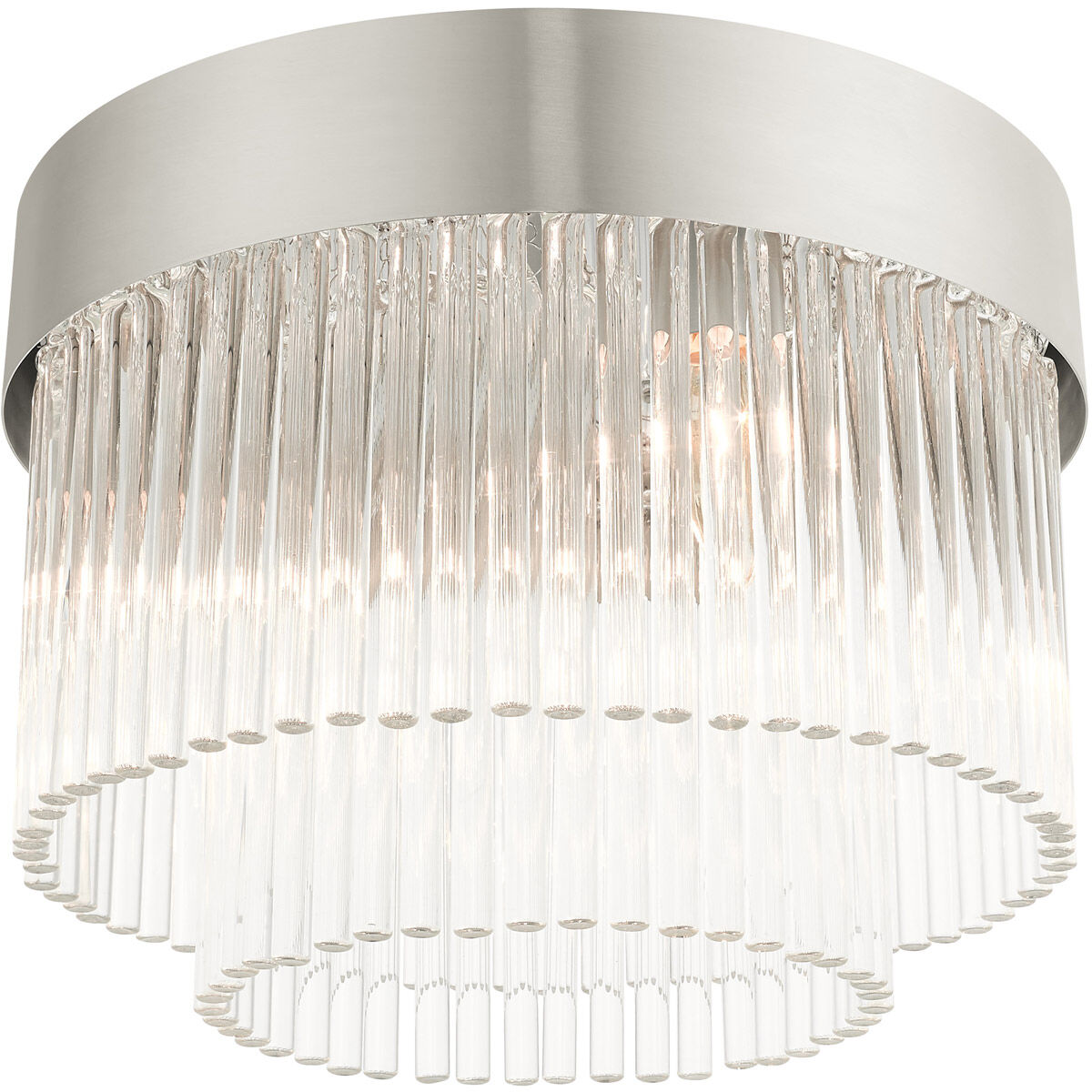 Norwich 4 Light 13 inch Brushed Nickel Flush Mount Ceiling Light