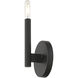 Copenhagen 1 Light 5.13 inch Black ADA Wall Sconce Wall Light, Single