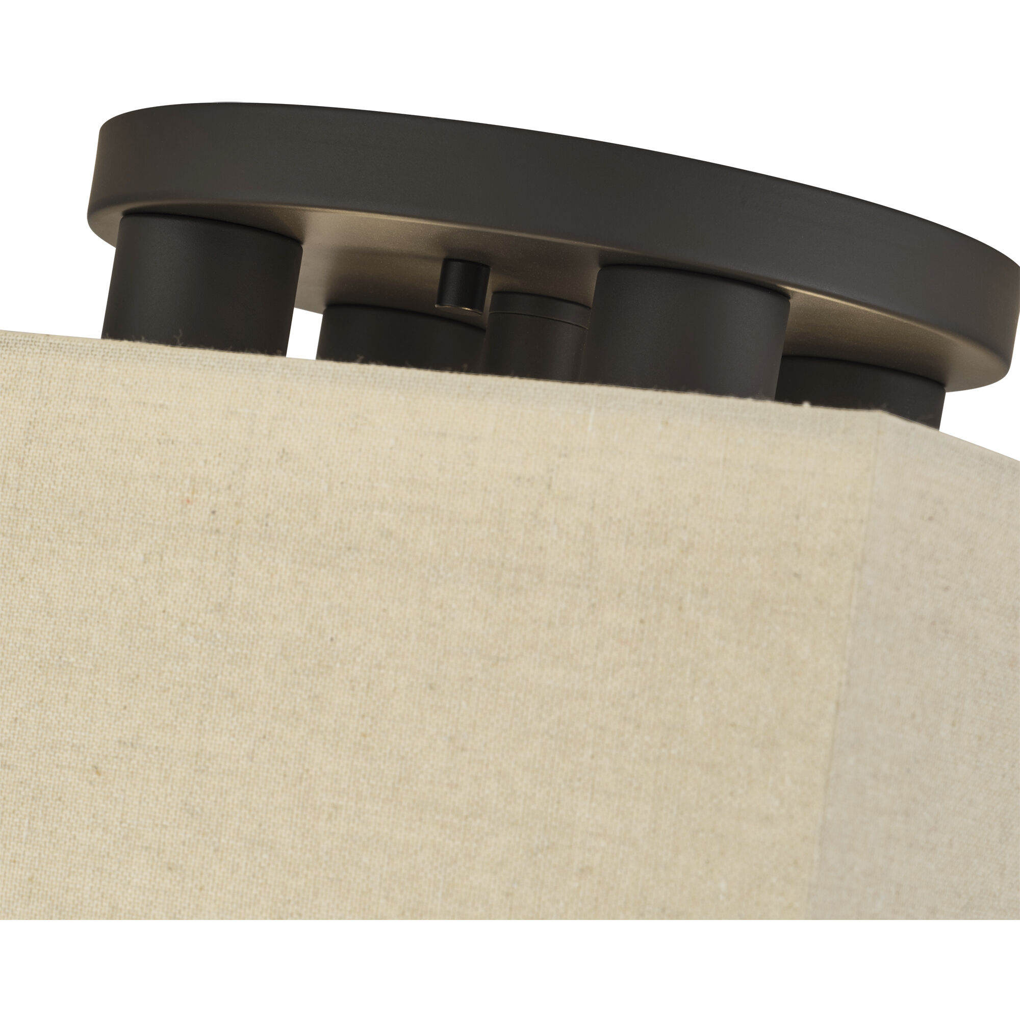 Summit 4 Light 15 inch Bronze Semi Flush Mount Ceiling Light, Large