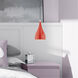 Allison 1 Light 6.25 inch Shiny Red Mini Pendant Ceiling Light