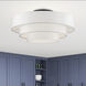 Manorwood 5 Light 28 inch Bronze Semi-Flush Ceiling Light